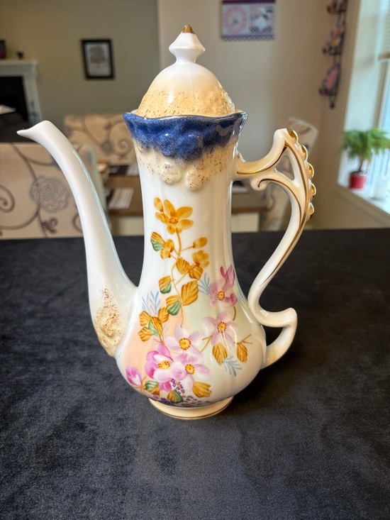 Other - Elegant Porcelain Teapot/ Porcelain Coffee Pot/ Victorian Style Teapot